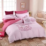 Solid Cotton 4 Piece Duvet Cover Sets