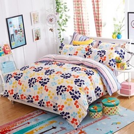  Super Soft Skin-Friendly Cotton 4 Piece Quiltkit Bedding Set