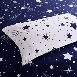 Meteor Bedsheet Pillowcases Duvet Cover(White)