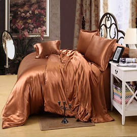 Solid 4 Piece Duvet Cover Sets