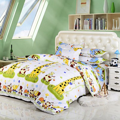 Floral Polyester / Poly/Cotton 4 Piece Duvet Cover Sets