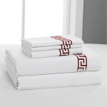 Sheet Set, 400 TC 100% Cotton Embroidery Solid Up to 15" Deep