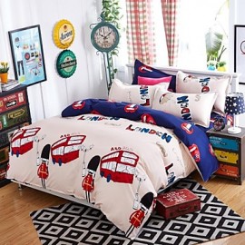  Super Soft Skin-Friendly Cotton 4 Piece Quiltkit Bedding Set