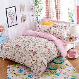  Super Soft Skin-Friendly Cotton 4 Piece Quiltkit Bedding Set