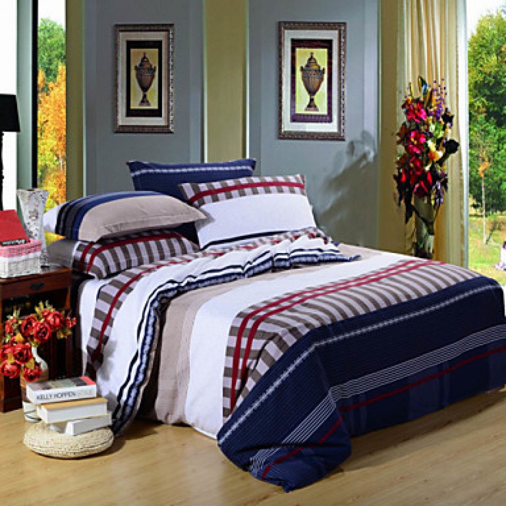 Cotton 4 Piece Duvet Cover Sets