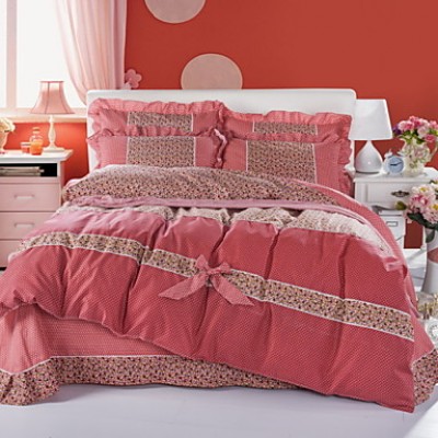 Version of the Velvet Skin-Friendly Family of Four Sanding Bedding Apply Sheets Bedding Set