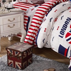 London Bedding Set of 4pcs Queen/Twin Set Boy First Choice