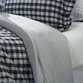 Plaid Cotton Duvet Cover Sets