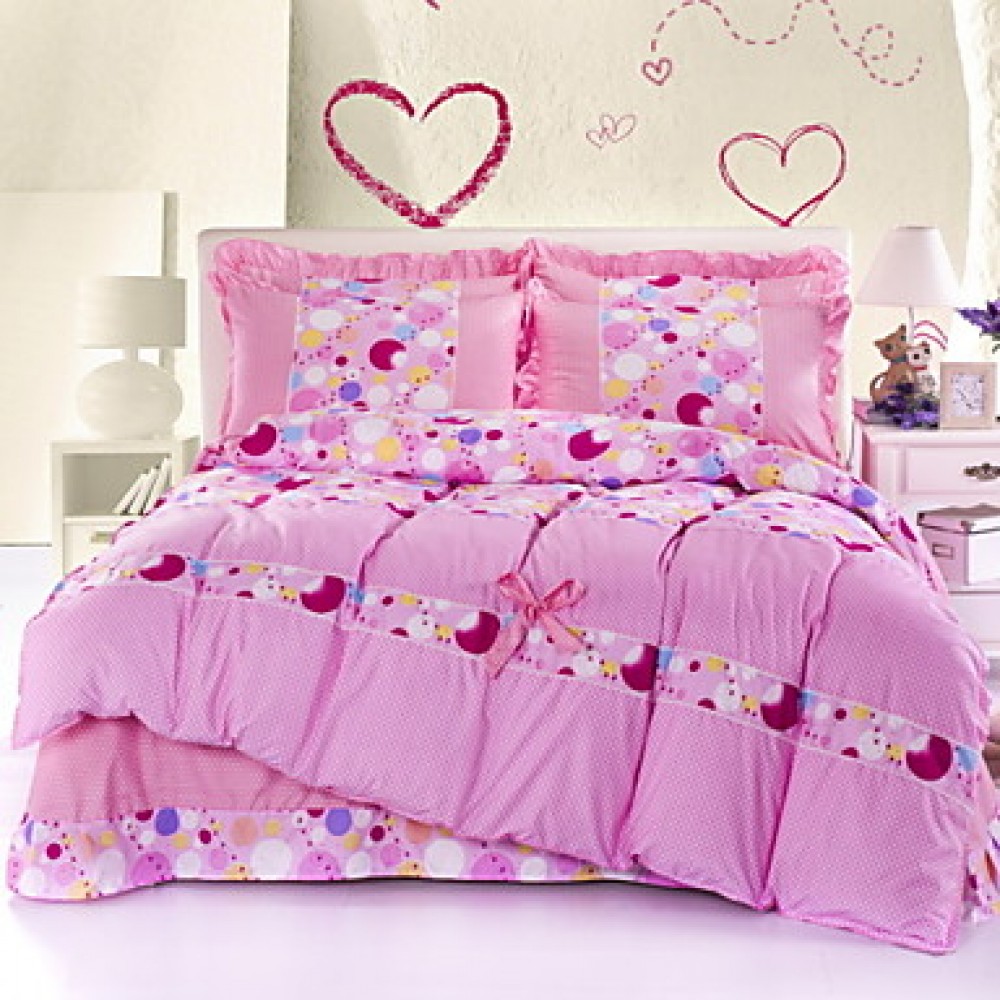 Version of the Velvet Skin-Friendly Family of Four Sanding Bedding Apply Sheets Bedding Set