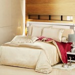 Solid Faux Silk 4 Piece Duvet Cover Sets