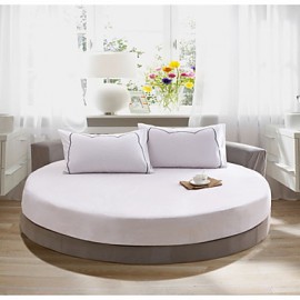 Round Bedsheet Diameter 2m or 2.2meter +2Pcs Pillowcases 100 Cotton Mattress Cover/Case